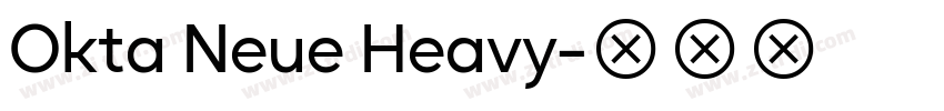 Okta Neue Heavy字体转换